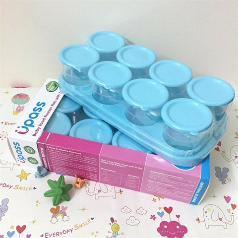 Bộ 8 Khay Trữ Đông Đồ Ăn Dặm Cho Bé UPASS