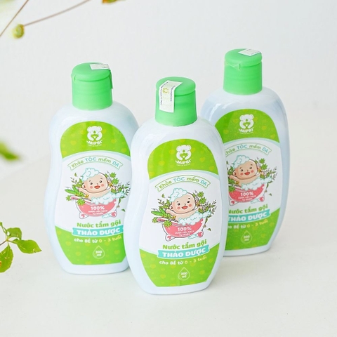 Nước tắm thảo dược Mipbi 0-3 tuổi 200ml