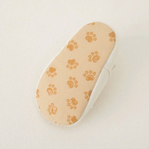 Giày búp bê vải tập đi trái tim chống trượt cho bé gái