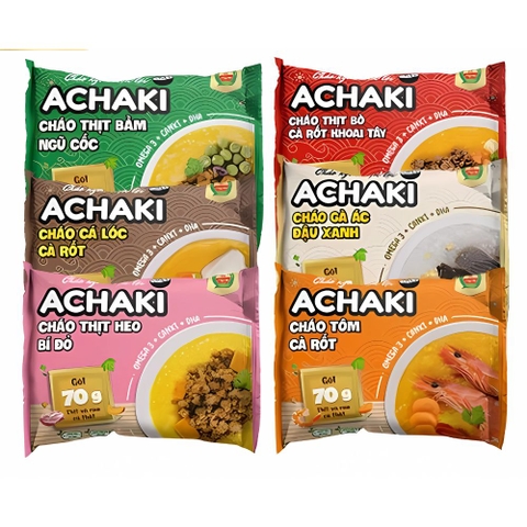 Cháo ăn liền Achaki cho bé 1Y+ (72g)
