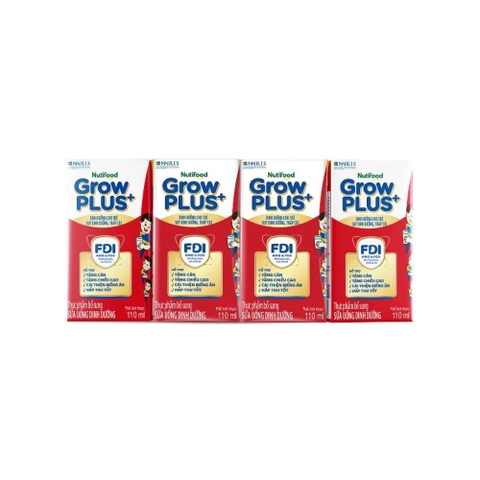 Sữa bột pha sẵn NutiFood Grow Plus+ đỏ