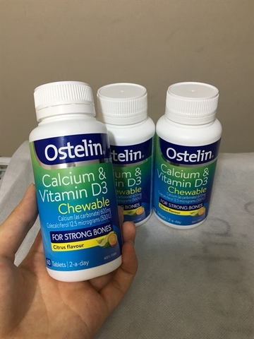 Canxi bầu Ostelin Calcium và Vitamin