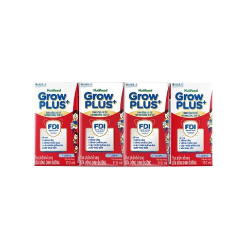 Sữa bột pha sẵn NutiFood Grow Plus+ đỏ
