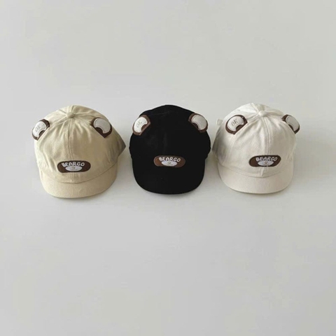 Mũ nón lưỡi trai vành ngắn gấu Beargo cho bé