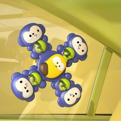 Set 3 con quay spinner mèo hình thú và rau củ cho bé