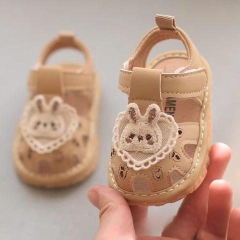 Giày sandal tập đi chống trượt hình thỏ cho bé