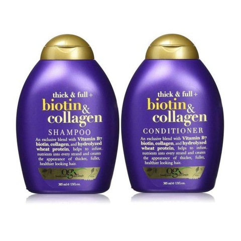 Dầu gội xả OGX Biotin & Collagen