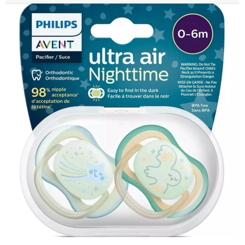 Ti giả phản quang Avent Ultra Air Night cho bé từ 0-18 tháng