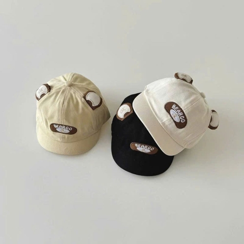 Mũ nón lưỡi trai vành ngắn gấu Beargo cho bé