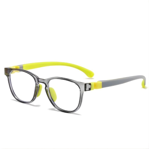 Mắt kính chống ánh sáng xanh gọng silicon vuông bầu 02