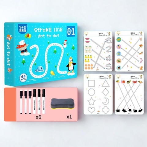 Bộ sách luyện viết Dot To Dot giáo dục cho bé