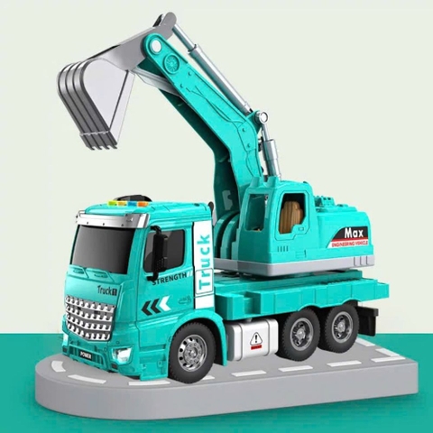 Hộp đồ chơi xe cần cẩu Haitai cho bé
