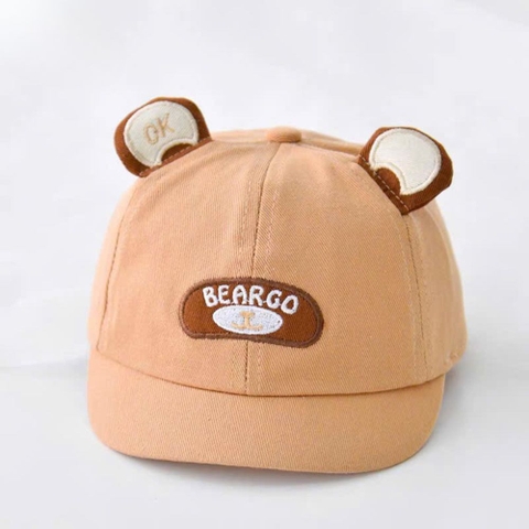 Mũ nón lưỡi trai vành ngắn gấu Beargo cho bé