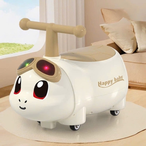 Xe chòi chân Happy Baby hình Rùa đeo kính cho bé