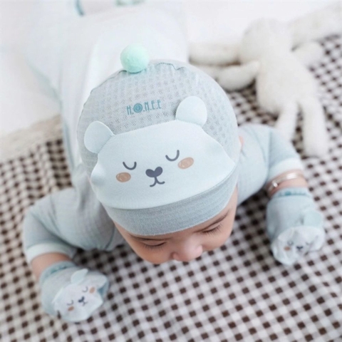 Set mũ BTBC Teddy Honee cho bé
