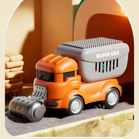Đồ chơi xe lu chở lego 124 chi tiết cho bé