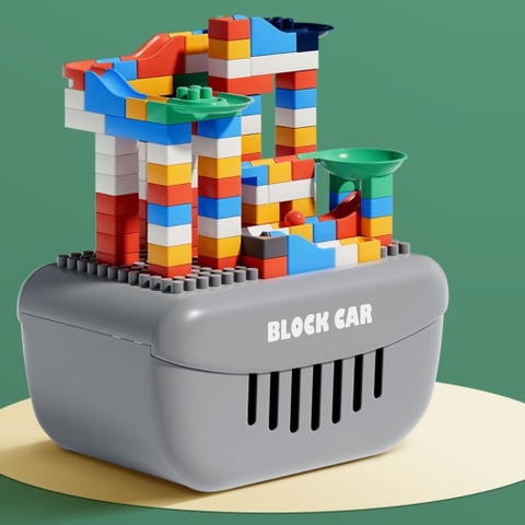 Đồ chơi xe lu chở lego 124 chi tiết cho bé