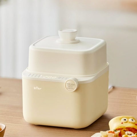 Nồi nấu chậm Bear bản vuông 0.8L