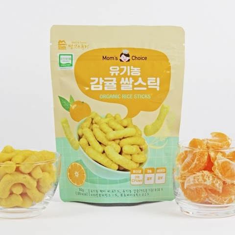 Bánh gạo lứt hữu cơ Mom’s Choice Hàn Quốc 7M+