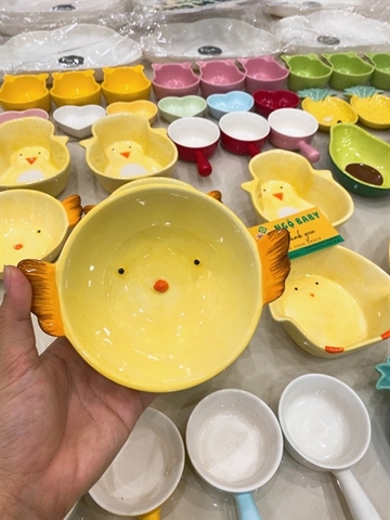 Bát sứ gà con