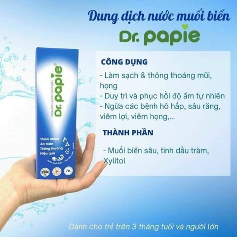 Dung dịch nước muối biển sâu Dr.Papie