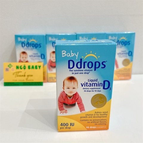 Vitamin D3 cho bé Baby Drops Mỹ