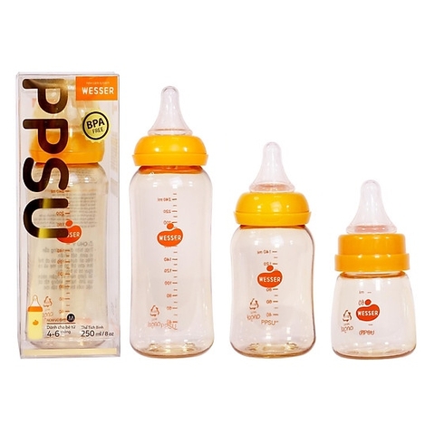Bình sữa Wesser PPSU cổ hẹp