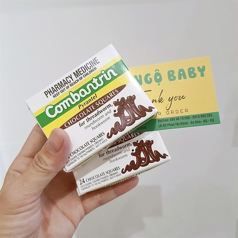 Thuốc tẩy giun Combantrin của Úc vị socola