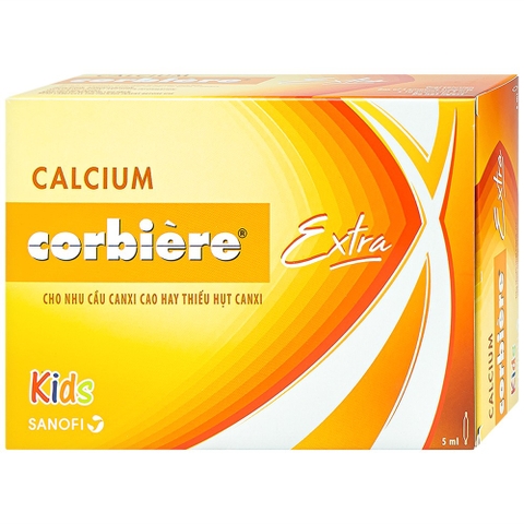 Dung dịch uống Calcium Corbière Extra trị loãng xương, còi xương (30 ống x 5ml)