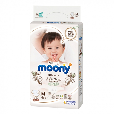 Tã Moony Natural trắng