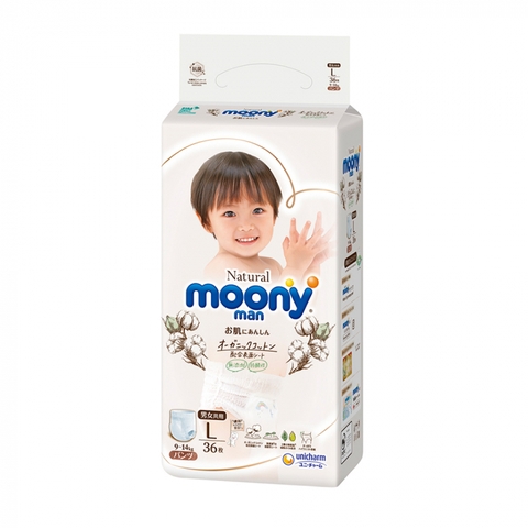 Tã Moony Natural trắng