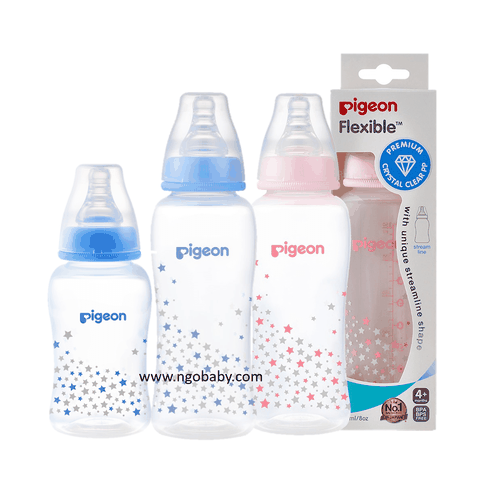 Bình sữa Pigeon Streamline họa tiết ngôi sao