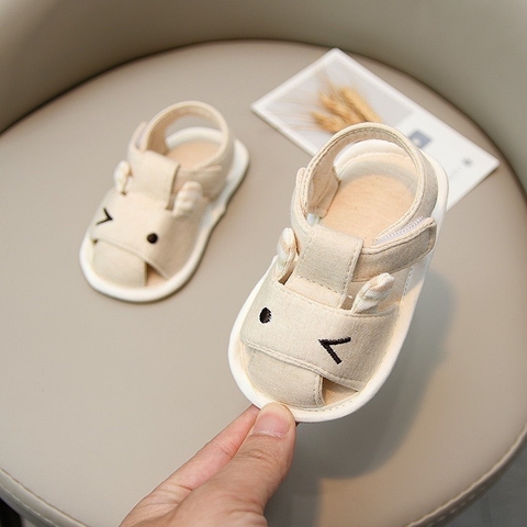 Giày sandal vải tập đi nháy mắt cho bé