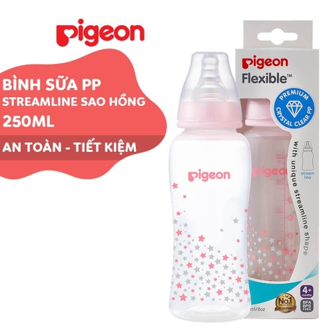 Bình sữa Pigeon Streamline họa tiết ngôi sao