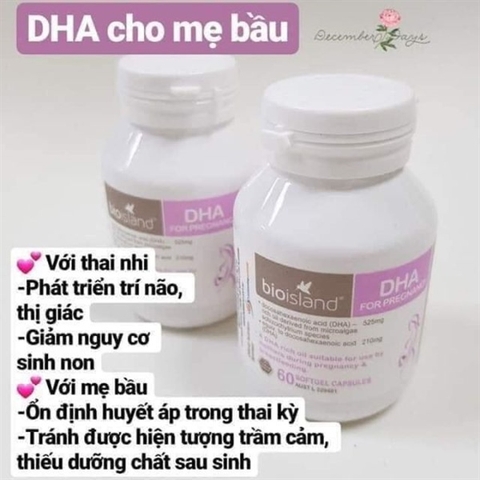 DHA bầu BioIsland Úc 60v