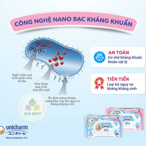 Khăn ướt Bobby không mùi