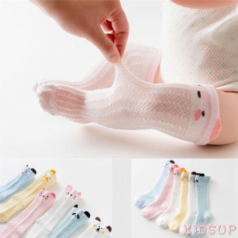 Tất vớ lưới đùi hình tai thú Kids Socks cho bé