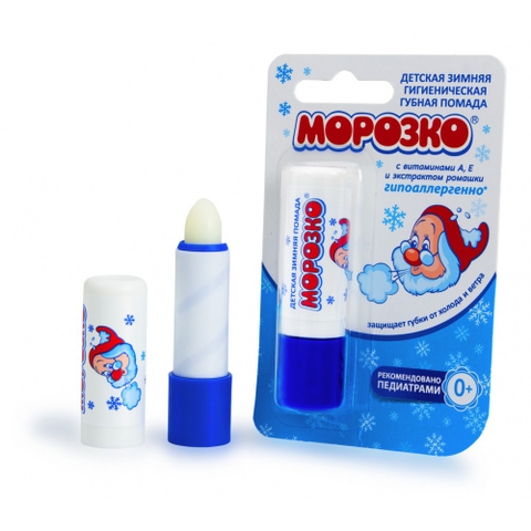 Son dưỡng môi MOROZKO chống nẻ trẻ em Ông Già Tuyết