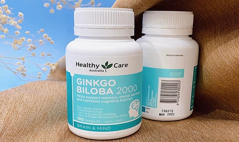 Bổ não Ginkgo Biloba Healthy Care Úc 2000