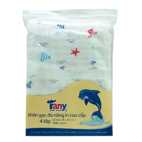 Khăn tắm 4 lớp Fany in hình dễ thương