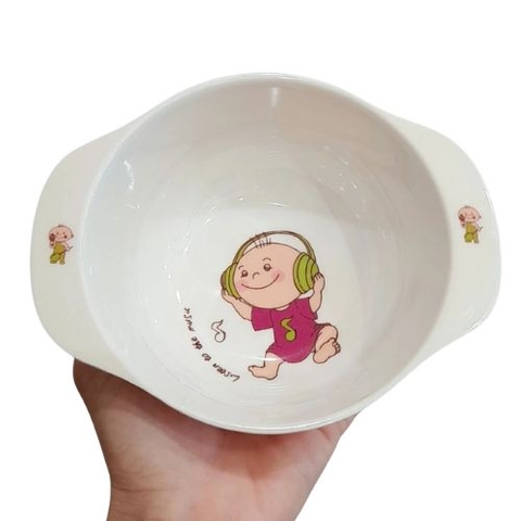 Bát nhựa hai quai hình baby