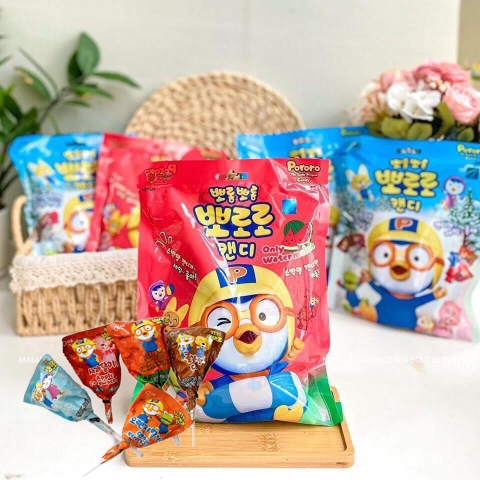 Kẹo mút Pororo vị trái cây