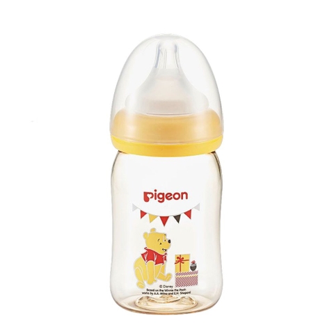 Bình sữa nội địa Pigeon PPSU Plus họa tiết