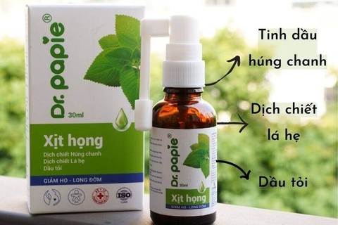 Xịt họng Dr.papie 30ml