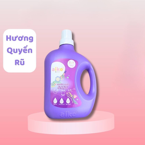 Nước giặt xả baby Aiko 3000ml