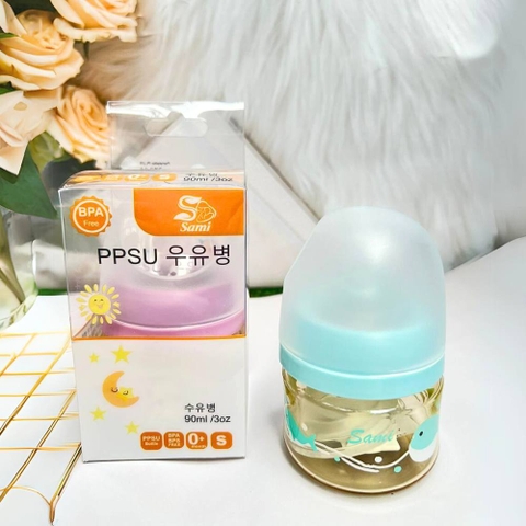 Bình sữa Sami cổ rộng PPSU
