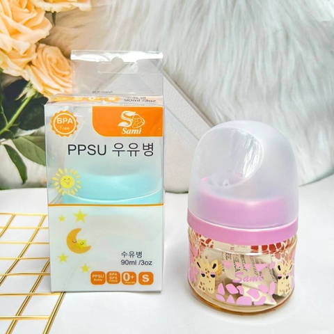 Bình sữa Sami cổ rộng PPSU