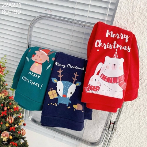 Áo dài tay da cá Merry Christmas