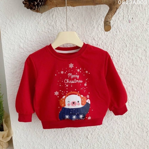 Áo dài tay da cá Merry Christmas