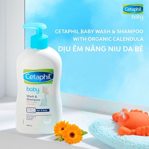 Sữa tắm gội trẻ em Cetaphil 400ml có vòi